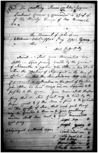 1790 Memorialists Petition for a Land Grant at Nepisiguit