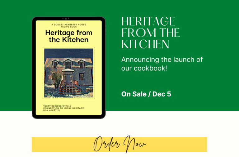 Heritage From The Kitchen Recipe Book Maison Doucet Hennessy House